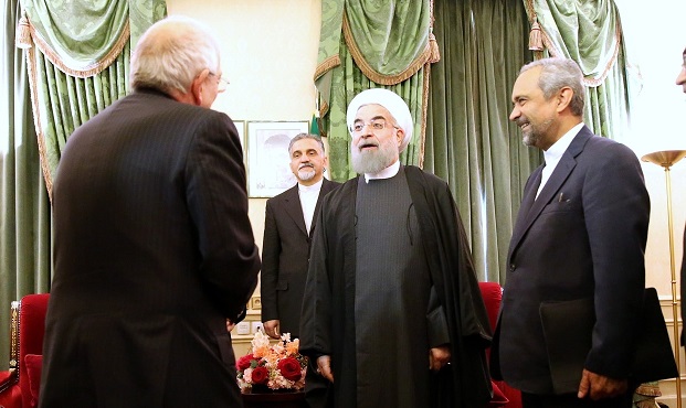 دیدار مدیران ایرباس و توتال با روحانی (تصاویر)