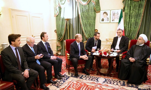 دیدار مدیران ایرباس و توتال با روحانی (تصاویر)