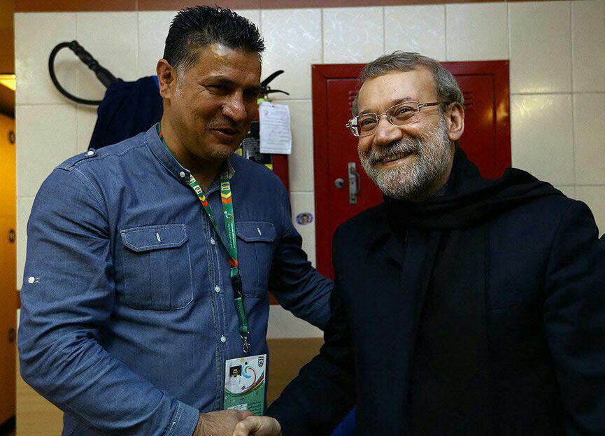 خوش و بش لاریجانی و علی دایی (تصاویر) خوش و بش لاریجانی و علی دایی (تصاویر)