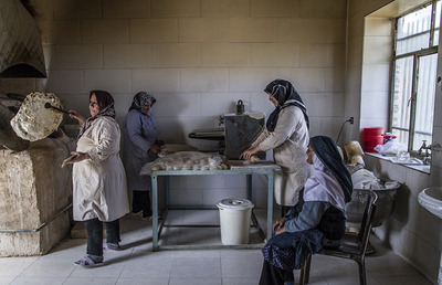 نانوایی خانمها در خمین (تصاویر) نانوایی خانمها در خمین (تصاویر)