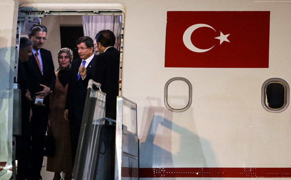 ورود نخست وزیر ترکیه به تهران و مراسم استقبال رسمی ورود نخست وزیر ترکیه به تهران و مراسم استقبال رسمی
