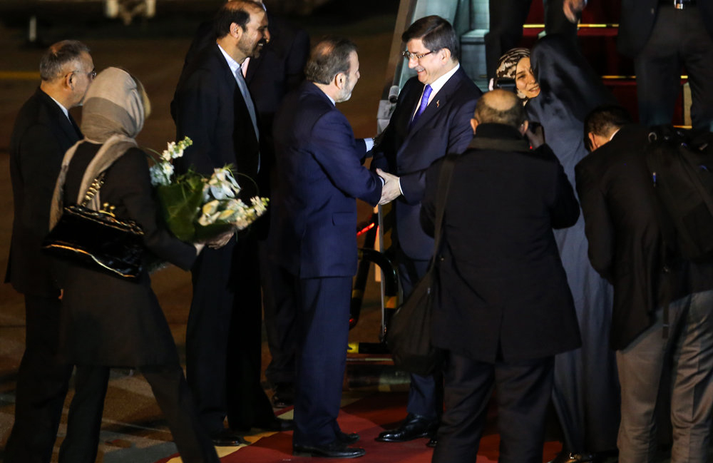 ورود نخست وزیر ترکیه به تهران و مراسم استقبال رسمی ورود نخست وزیر ترکیه به تهران و مراسم استقبال رسمی