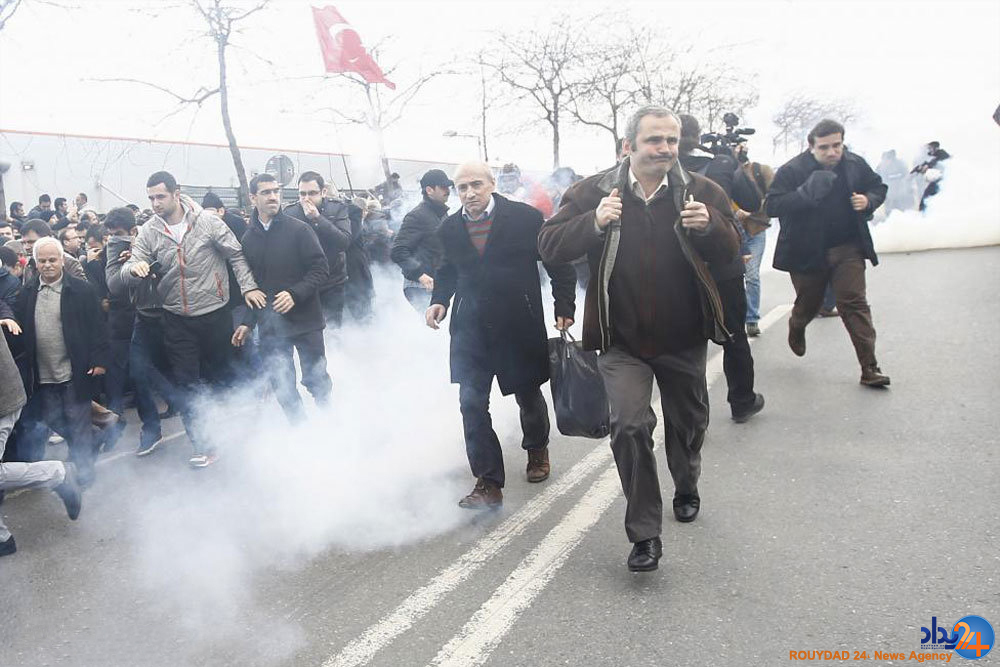 حمله پلیس ترکیه به معترضان‎