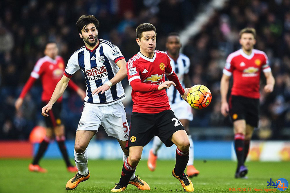 دیدار تیم های فوتبال وست برومویچ و منچستریونایتد