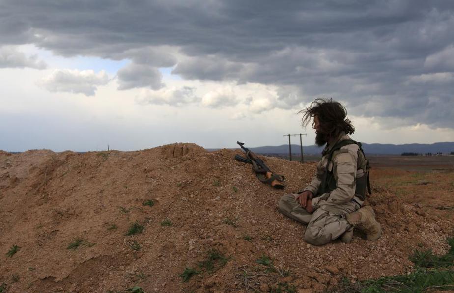 بی کاری در جبهه سوریه (تصاویر)
