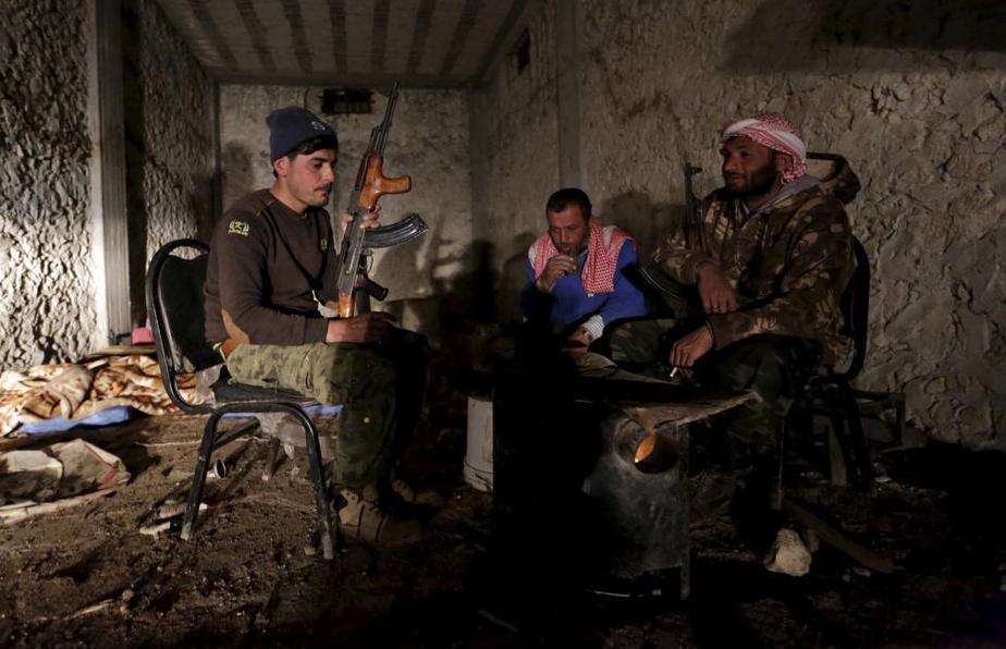 بی کاری در جبهه سوریه (تصاویر)