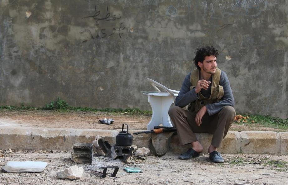 بی کاری در جبهه سوریه (تصاویر)