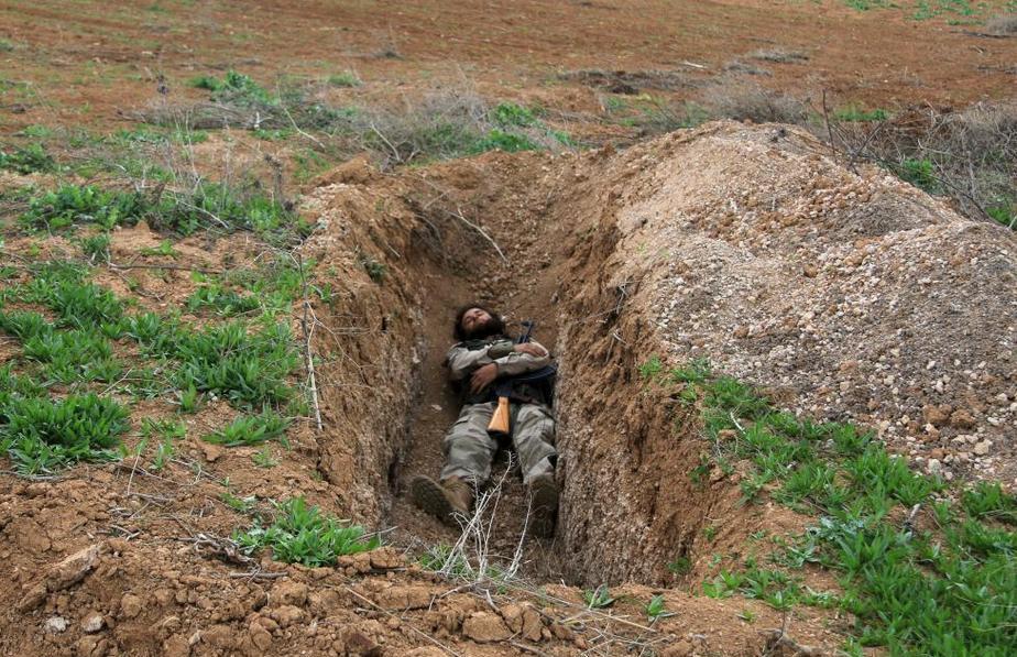 بی کاری در جبهه سوریه (تصاویر)