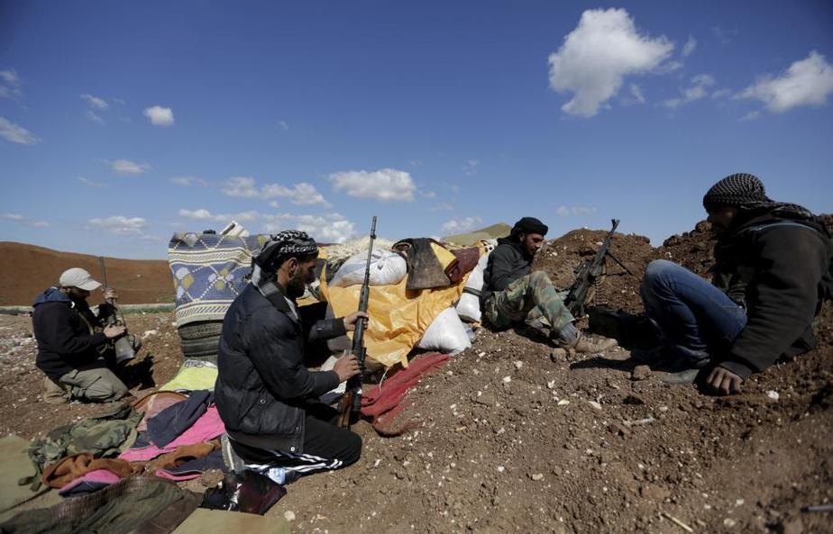 بی کاری در جبهه سوریه (تصاویر)