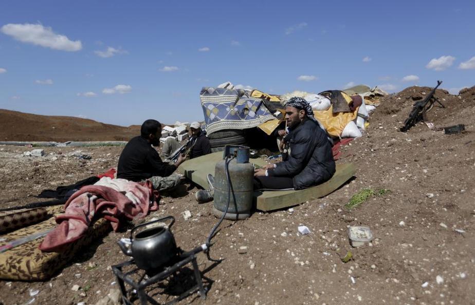 بی کاری در جبهه سوریه (تصاویر)