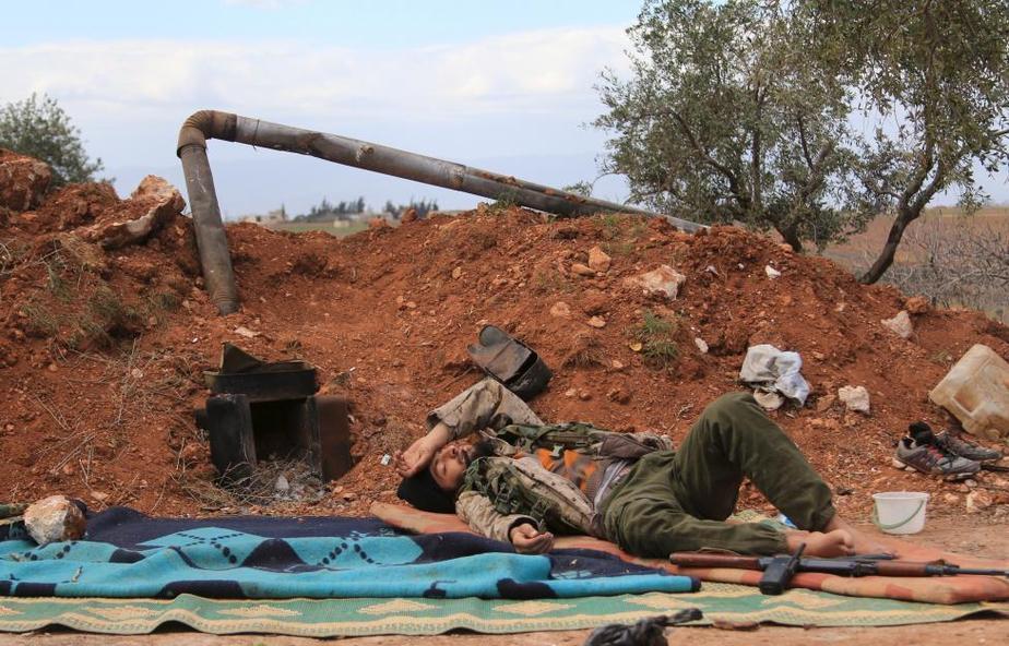 بی کاری در جبهه سوریه (تصاویر)