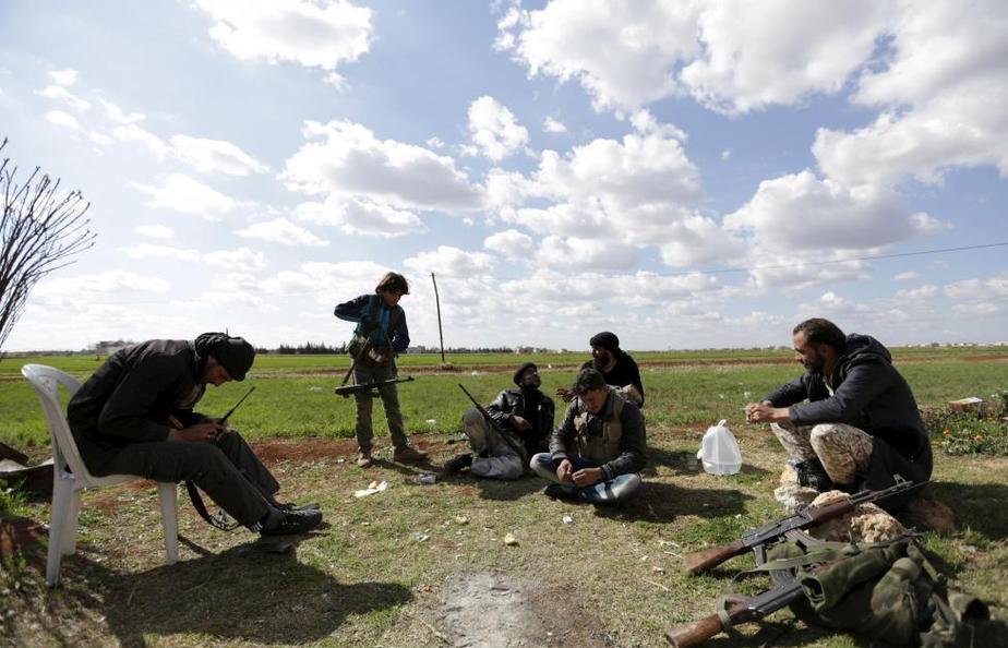 بی کاری در جبهه سوریه (تصاویر)