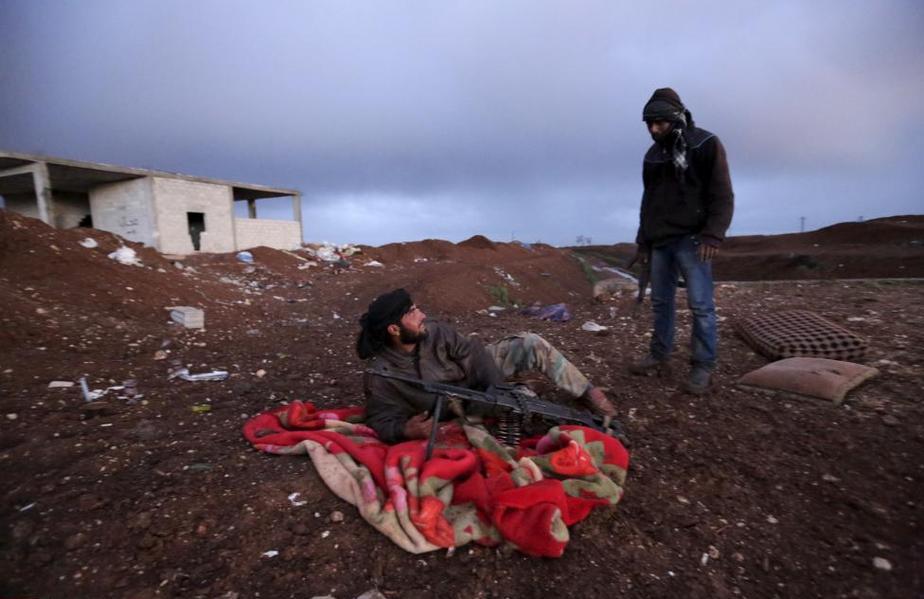 بی کاری در جبهه سوریه (تصاویر)