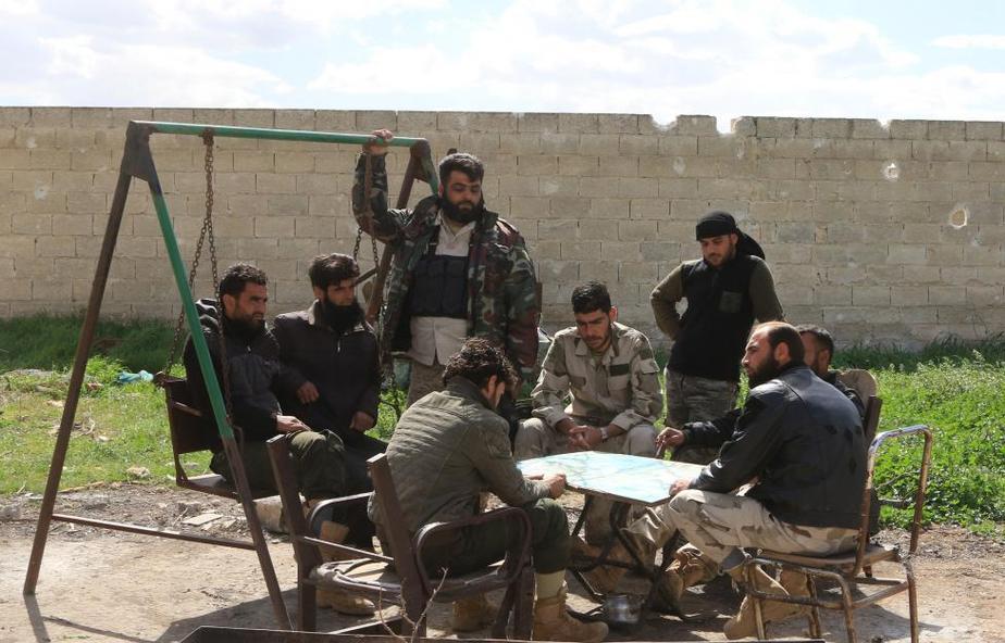 بی کاری در جبهه سوریه (تصاویر)