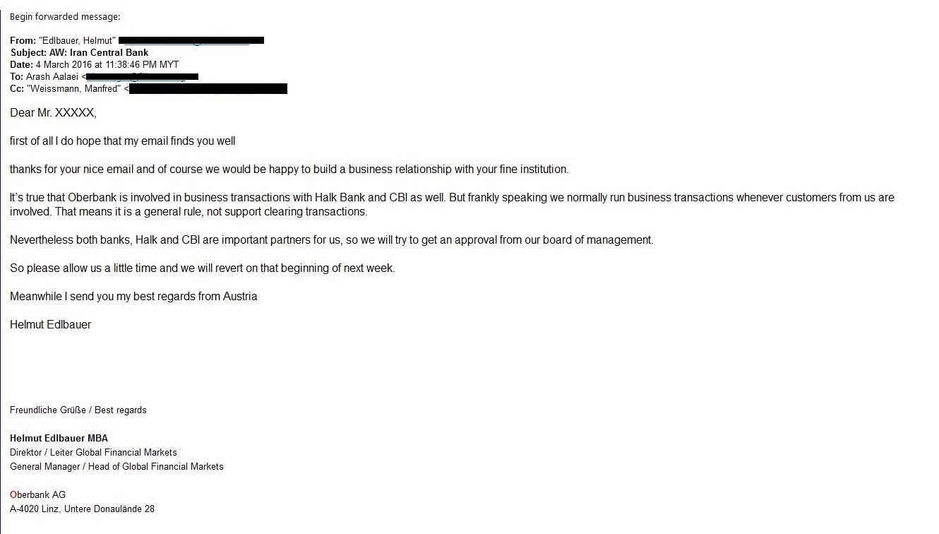 وکلای بابک زنجانی سند رو کردند وکلای بابک زنجانی سند رو کردند