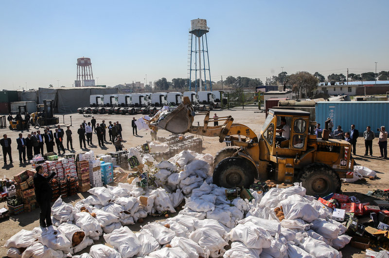 امحاء میوه‌های قاچاق