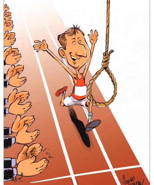 بابک زنجانی به خط پایان رسید! (کاریکاتور)