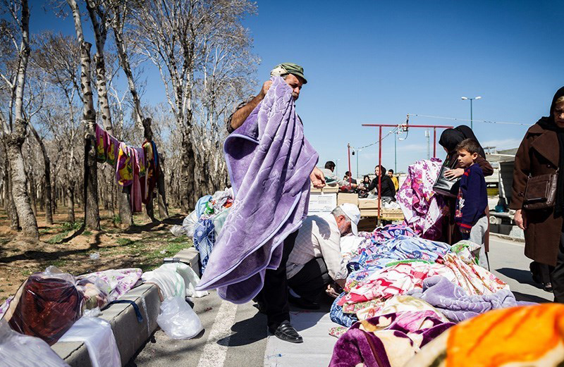 رونق بازار دستفروشها