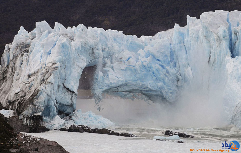 فروریختن طاق یخی در آرژانتین
