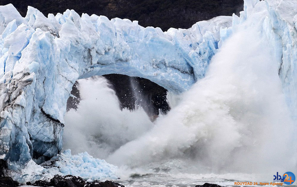 فروریختن طاق یخی در آرژانتین