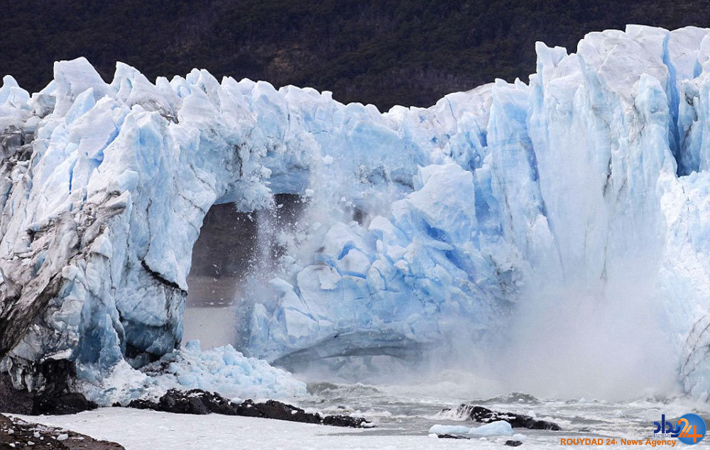 فروریختن طاق یخی در آرژانتین