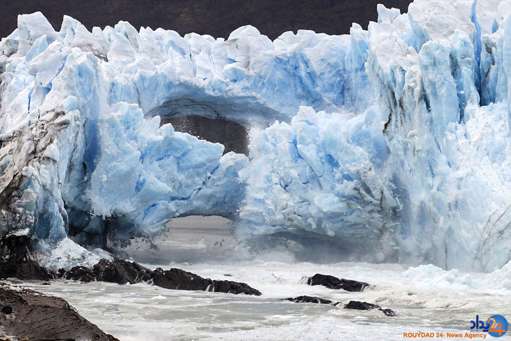 فروریختن طاق یخی در آرژانتین