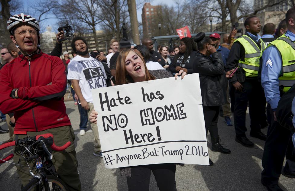 درگیری در تجمعات انتخاباتی آمریکا