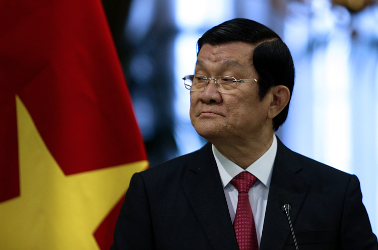 مراسم استقبال رسمی روحانی از رئیس جمهوری ویتنام