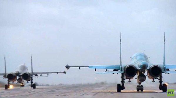 اولین گروه از جنگنده‌های روسیه، سوریه را ترک کردند (تصویر)