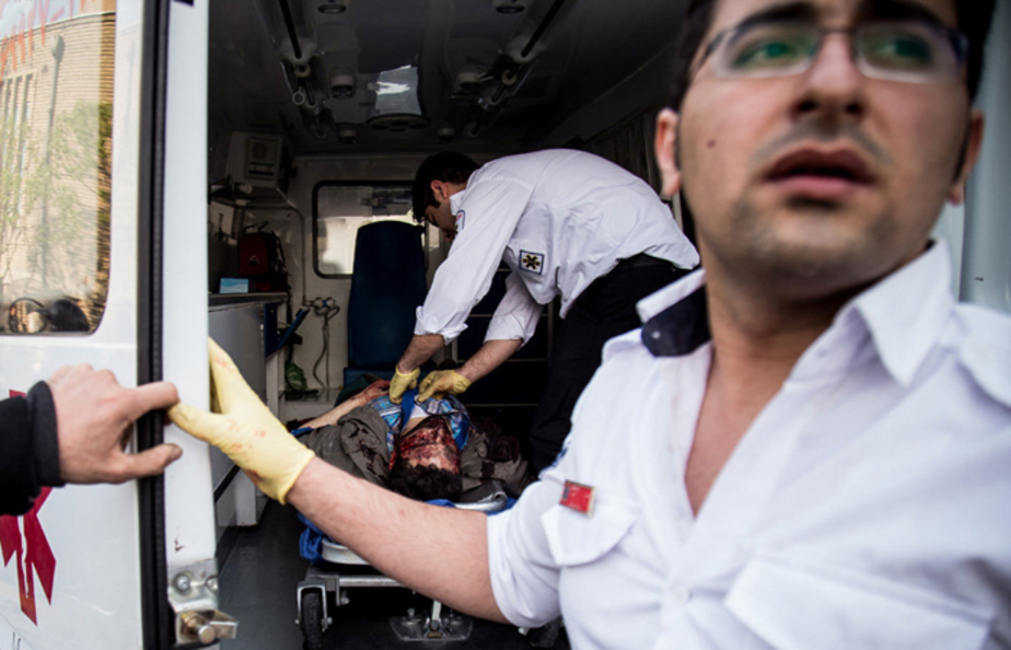 تصادف مرگبار در خیابان مفتح (تصاویر)