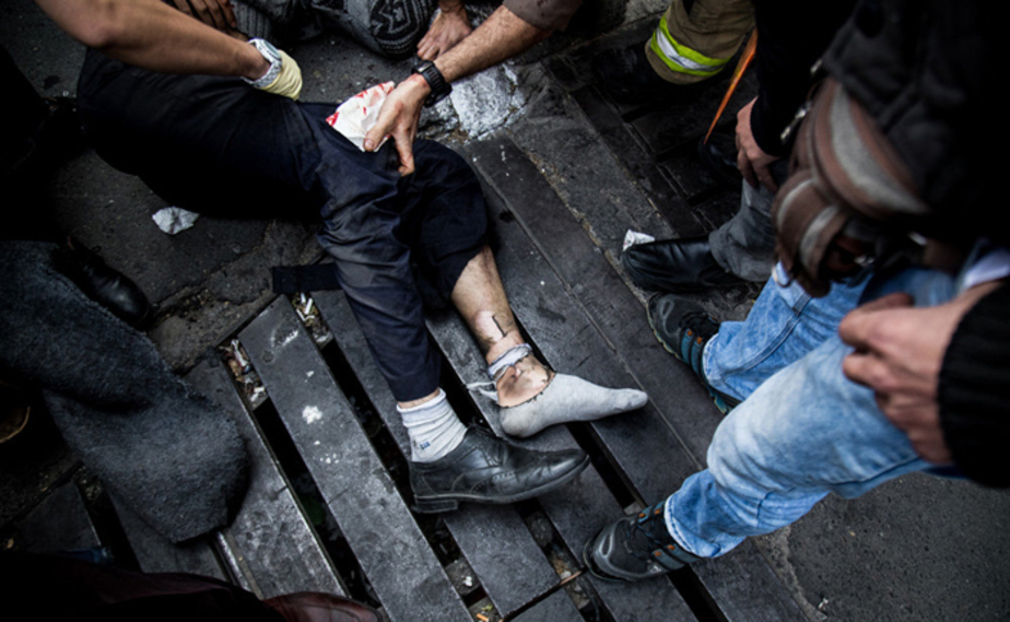 تصادف مرگبار در خیابان مفتح (تصاویر)