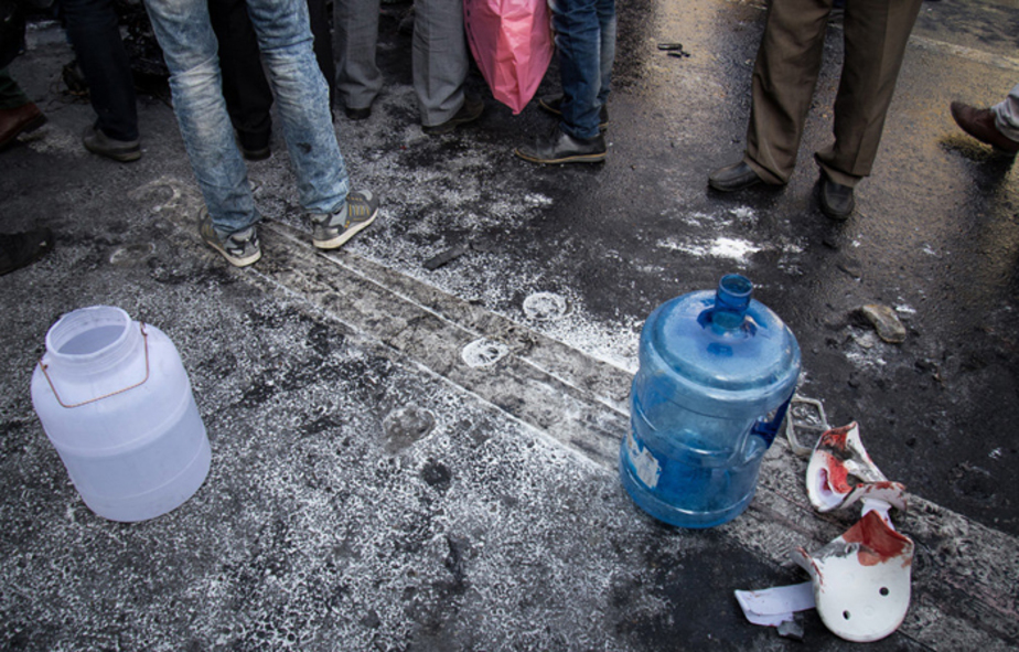 تصادف مرگبار در خیابان مفتح (تصاویر)