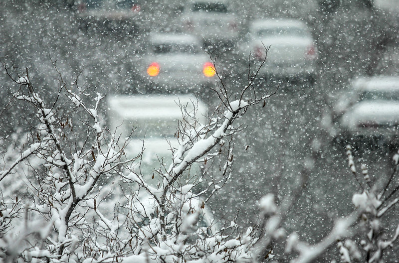 بارش برف در آستانه بهار - تبریز و ارومیه