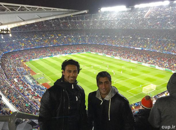 فرهاد و فرزاد مجیدی در ورزشگاه نیوکمپ (تصویر) فرهاد و فرزاد مجیدی در ورزشگاه نیوکمپ (تصویر)