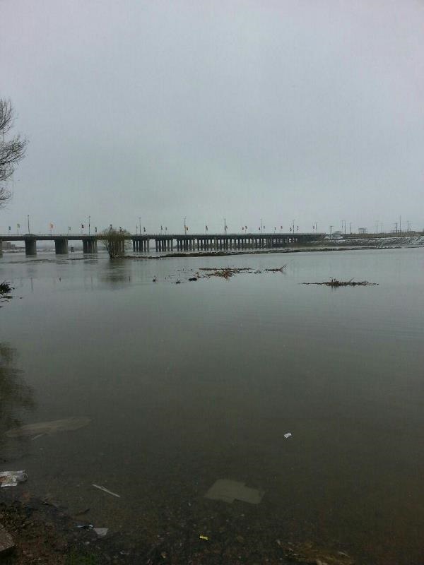 رودخانه منبع تغذیه دریاچه ارومیه، پر آب شد (تصویر)