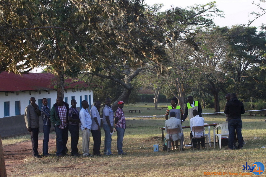 صحنه هایی از روز رای گیری در اوگاندا