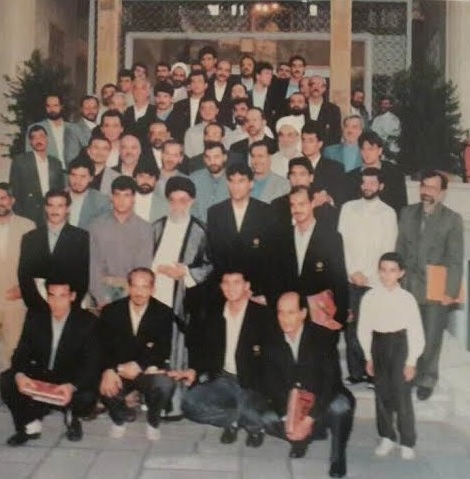 عابدزاده و تیم‌ملی 1998 کنار رهبر انقلاب (تصویر)
