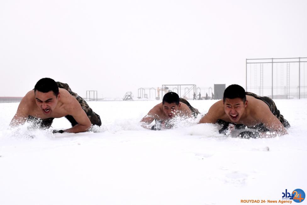 تمرینات پلیس شبه نظامی چین