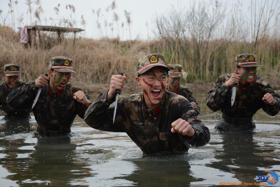 تمرینات پلیس شبه نظامی چین