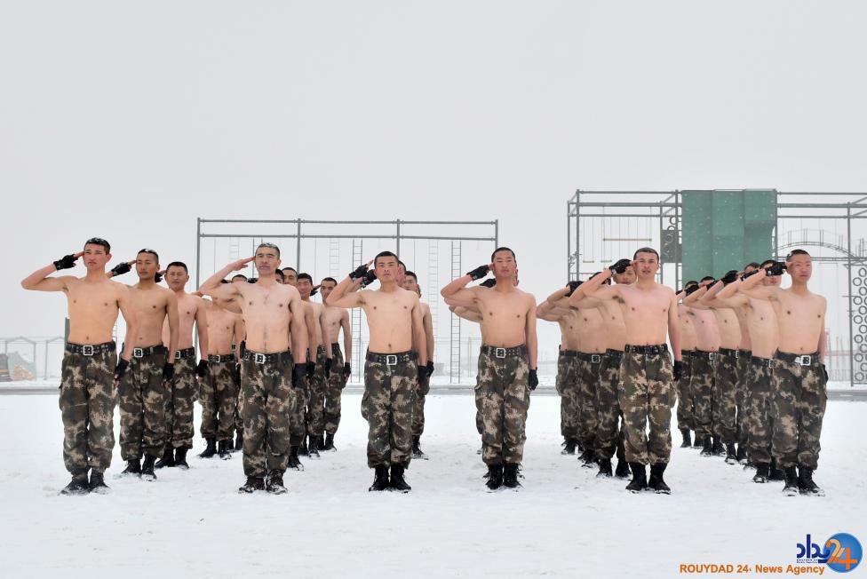 تمرینات پلیس شبه نظامی چین