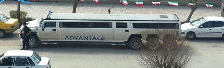 لیموزین 8 چرخ هامر در ایران (تصویر)