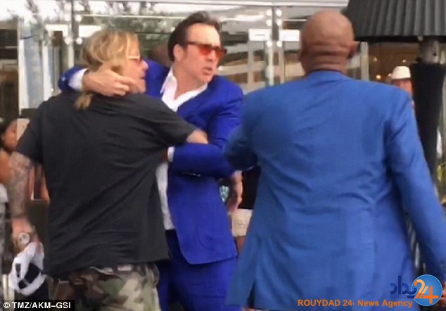 درگیری نیکلاس کیج برای یک زن (تصاویر)