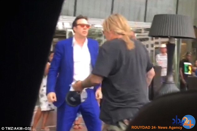 درگیری نیکلاس کیج برای یک زن (تصاویر)