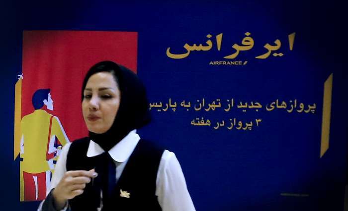 فرود پرواز ایرفرانس در تهران (تصاویر)