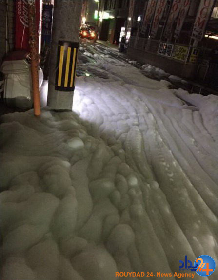 شهری که پس از زلزله کف کرد + تصاویر