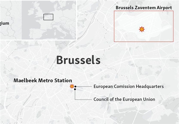 انفجارهای هماهنگ در بروکسل/ 30 کشته، 136 زخمی (تصاویر) انفجارهای هماهنگ در بروکسل/ 30 کشته، 136 زخمی (تصاویر)
