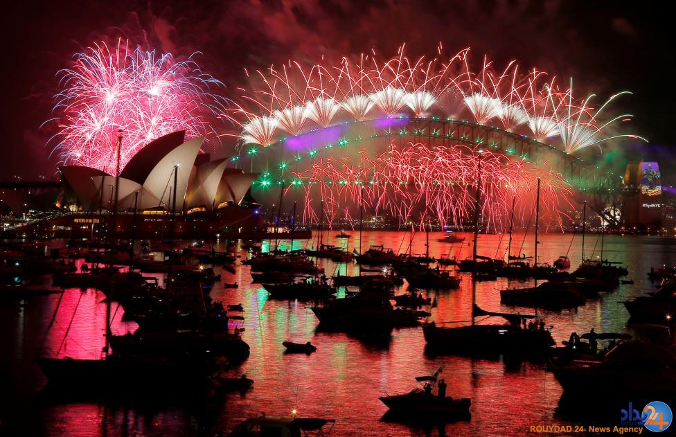 آغاز سال نوی میلادی در سراسر جهان (تصاویر)