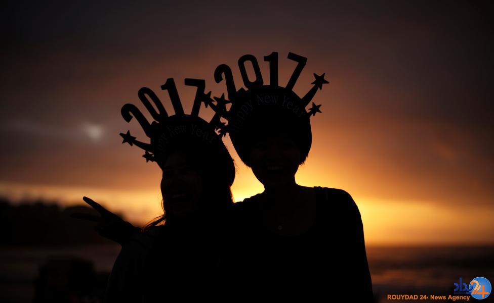 آغاز سال نوی میلادی در سراسر جهان (تصاویر)