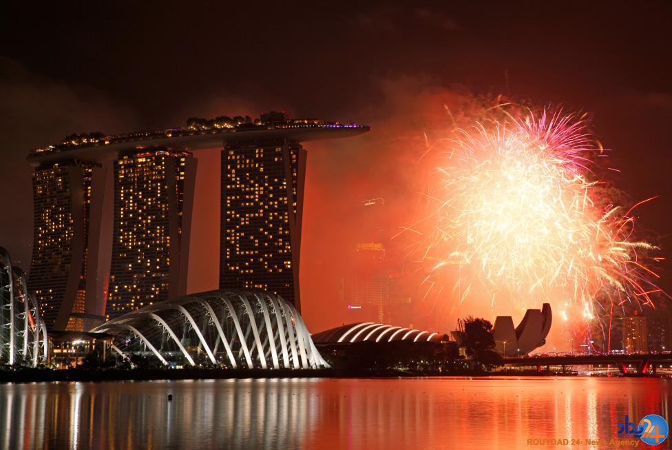 آغاز سال نوی میلادی در سراسر جهان (تصاویر)