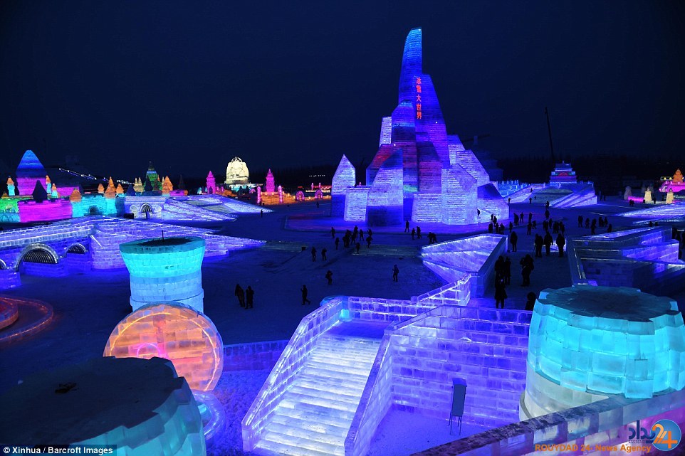 شهر یخی چین با دمای منجمدکننده (تصاویر)